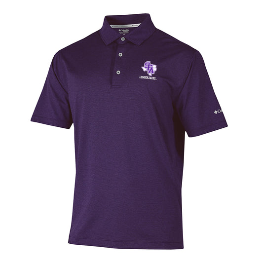 Columbia Men's Purple Striped Polo