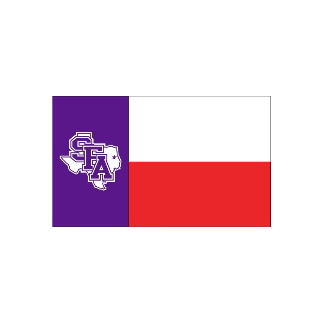 Texas Flag With SFA Logo (3' x 5')