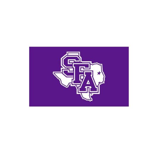 Purple Flag with SFA State Logo (3' x 5')
