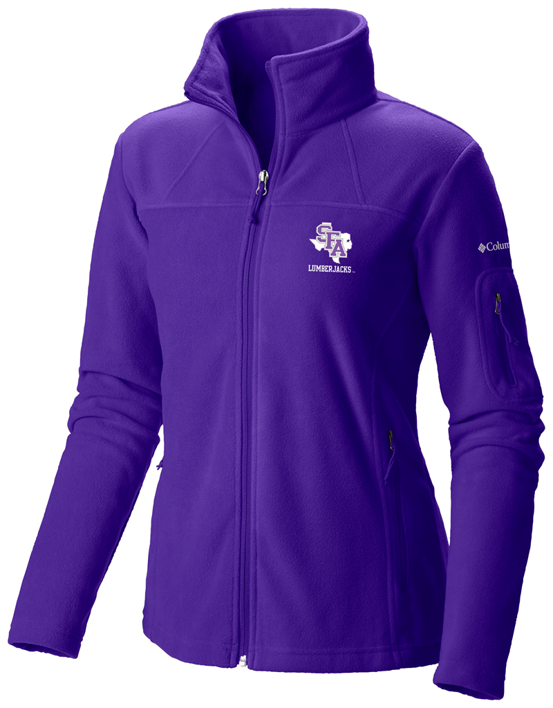 Columbia Dames Full Zip Jacket Collegiate Give and Go II Fleecejack met doorlopende ritssluiting, Aub - vonkoranje, M Columbia Dames Full Zip Jacket Collegiate Give and Go II Fleecejack met doorlopende ritssluiting, Aub - vonkoranje, M