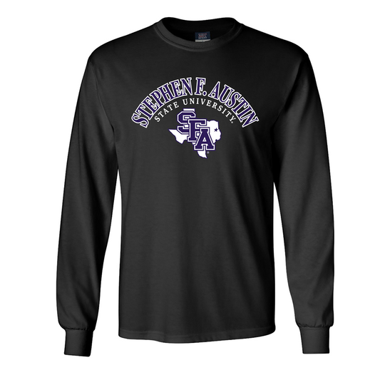 MV Black semi circle logo Longsleeve