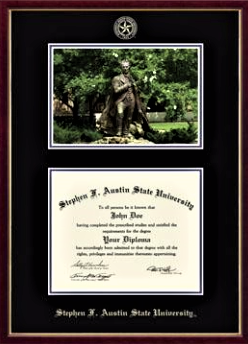 Church Hill SFA Campus Scene Diploma Frame Austin Building