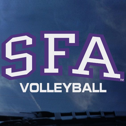 SFA Volleyball Car Decal