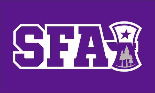 3x5 Purple Flag with SFA Sports Logo
