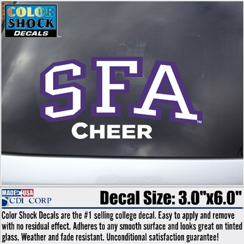SFA Cheer Car Decal