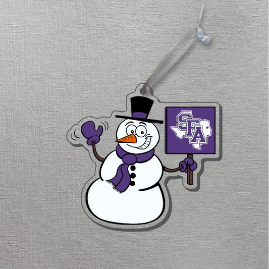 CDI Ornament - White Snowman With SFA Logo