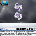 Color Shock SFA TX State Decal (2 Piece)