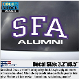 SFA over Alumni Car Decal