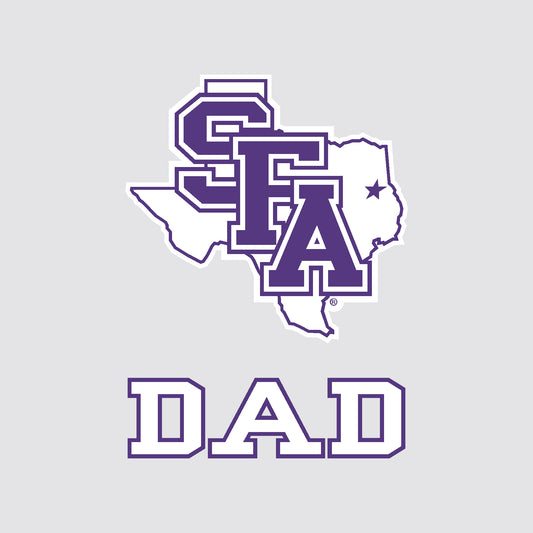 State of Texas SFA Dad car decal