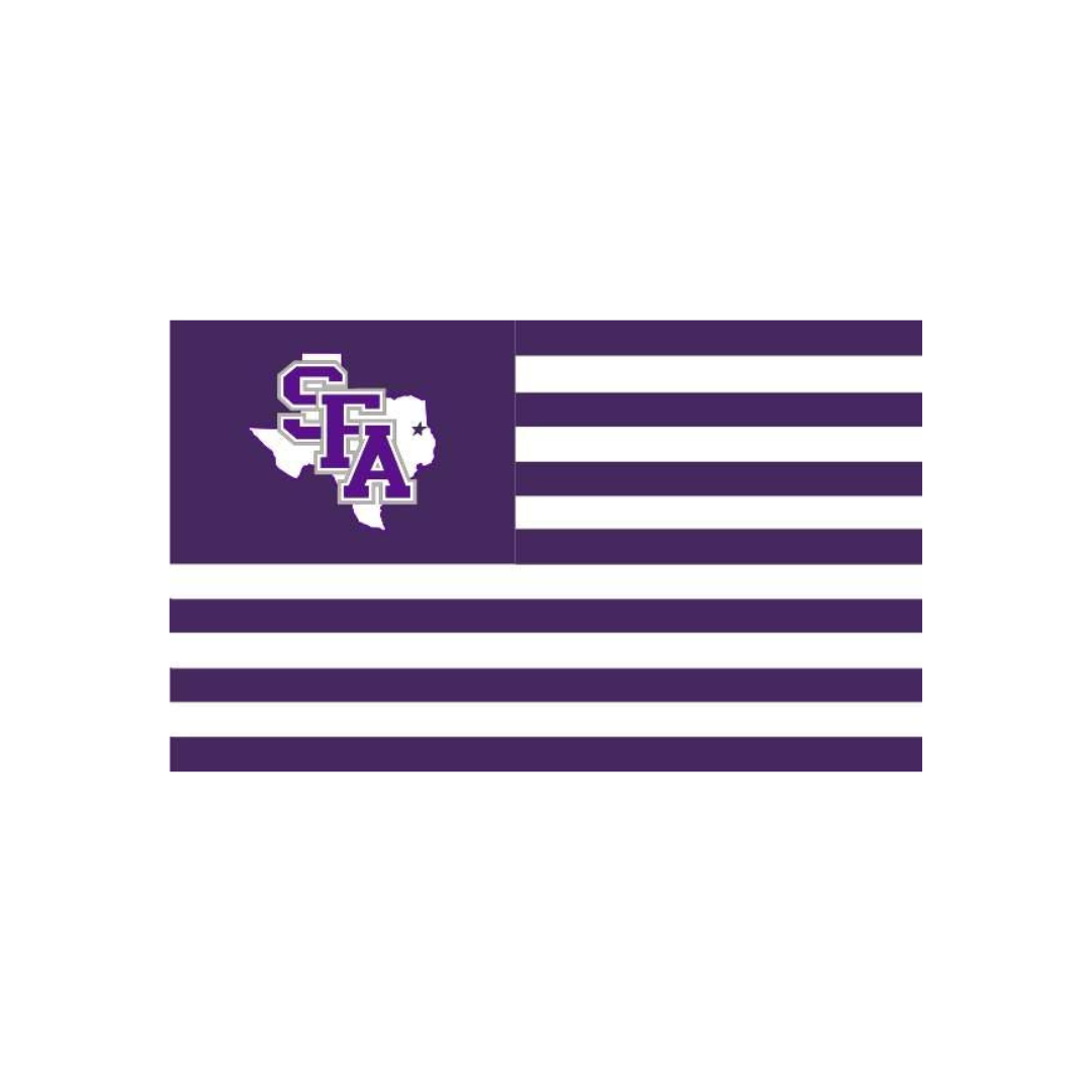 SFA State of TX Striped Flag w/ Grommets