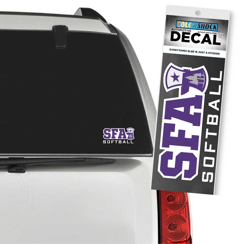 SFA Softball Car Decal