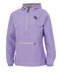 Charles River Lilac Half Zip Rain Jacket