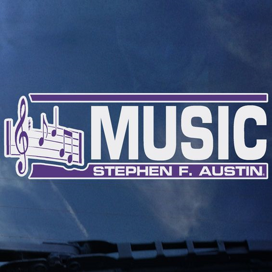 MUSIC SPHEPHEN F. AUSTIN Decal