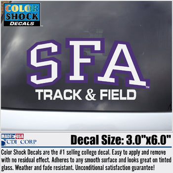 SFA over Track and Field Decal